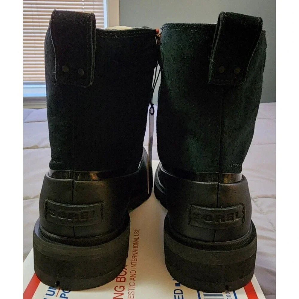SOREL® (Women's‎ 8 M) Lennox™ Street Lace Waterproof Rain Duck Boot, Black/Black